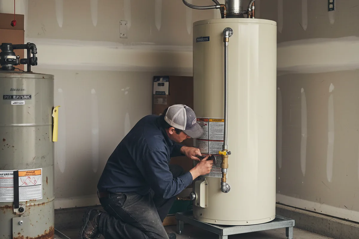 Water heater and shutoff valve replacement in Warrensburg